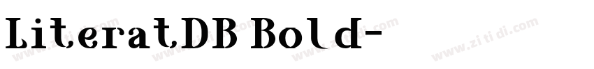 LiteratDB Bold字体转换 LiteratDB Bold字体转换